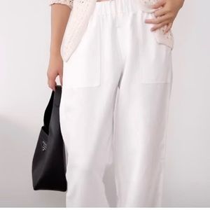 NWT Banana republic wide leg linen blend pants